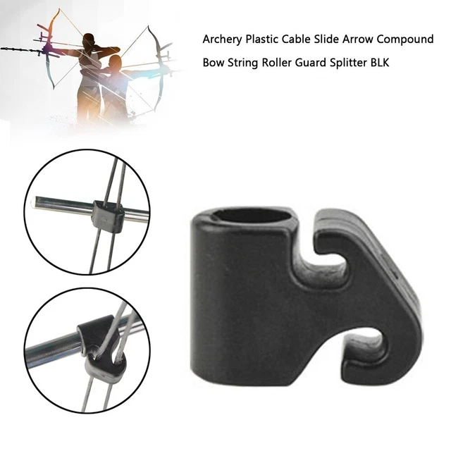 ARCHERY PLASTIC CABLE Slide Arrow Compound Bow String Roller Guard