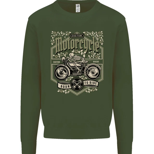 Felpa personalizzata moto biker moto uomo maglione 11