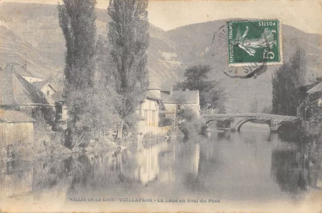 Cpa 25 Vallee De La Loue Vuillafans La Loue En Aval Du Pont