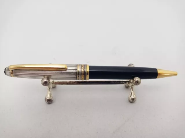 Montblanc Meisterstuck Solitaire Doué Sterling Silver Pinstripe Ballpoint Pen VT