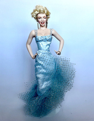 Franklin Mint Marilyn Monroe 20" Porcelain Doll Collectable Figurine Unboxed