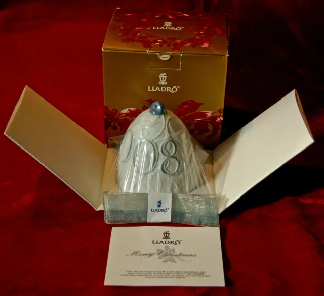 LLADRO Porcelain CHRISTMAS BELL 2008 #67617 New In Original Box Made in Spain