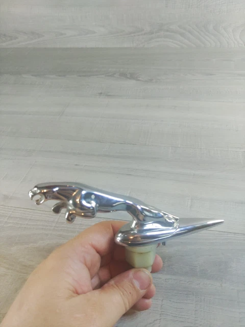 2000-2008 Jaguar X-Type S-Type Leaper Hood Ornament Chrome Emblem Leaping Cat