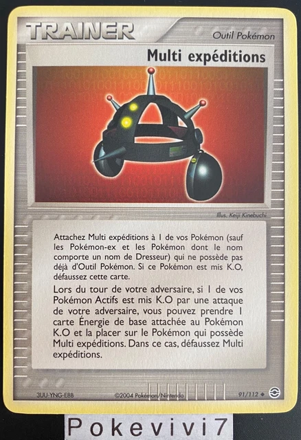 Carte Pokemon MULTI EXPEDITIONS 91/112 Bloc EX Rouge Feu Vert Feuille FR NEUF