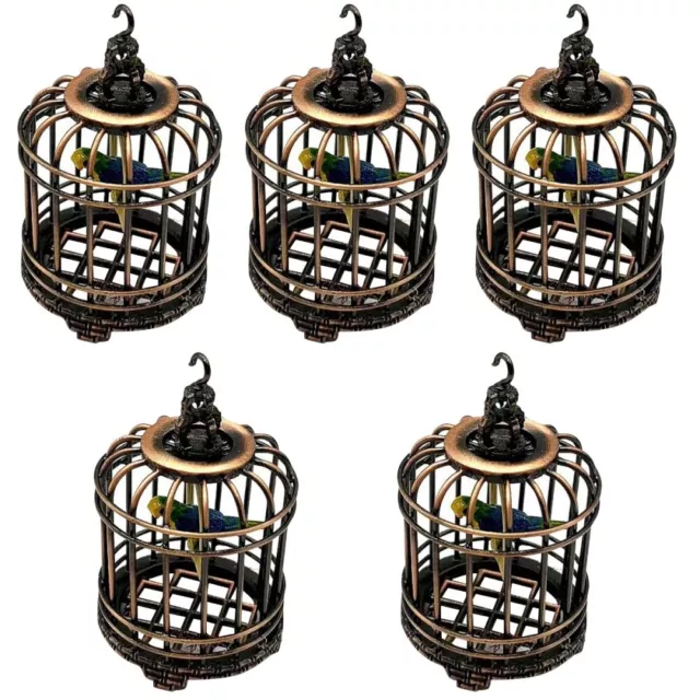 5 Count Accessoires Jouets Pour Perruches Cage À Oiseaux Simulée Perroquet