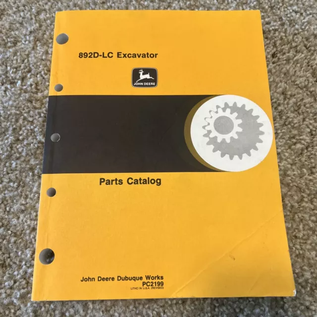 John Deere 892D-LC Parts Catalog PC2199