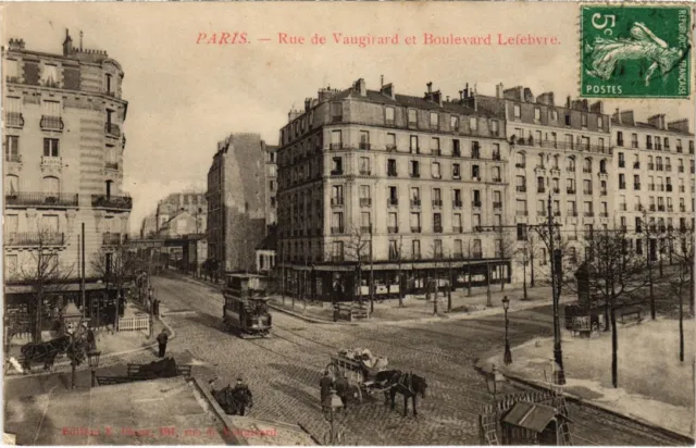CPA PARIS 15e Rue de Vaugirard Bd Lefebvre (1249225)