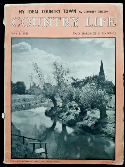 Vintage Country Life Magazin - 8. Mai 1958 - Vol.CXXIII, Nr. 3199