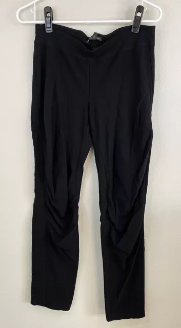 Eileen Fisher Womens Size XS Washable Stretch Slim Black Ankle Crepe Pants