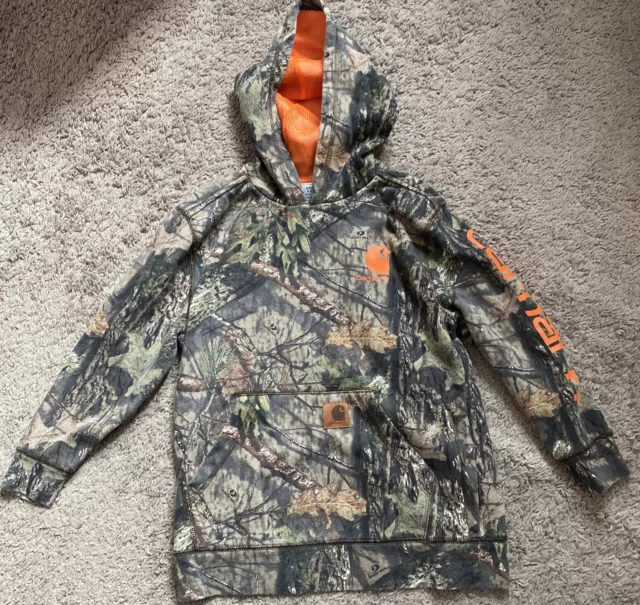 Carhartt Mossy Oak Original Fit Pullover Camo Sweatshirt - Youth small 8-10