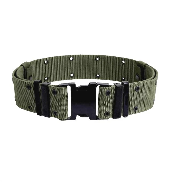 VINTAGE ARMY ARTILLERY Pistol Belt Adjustable M Grommets *Fashion or