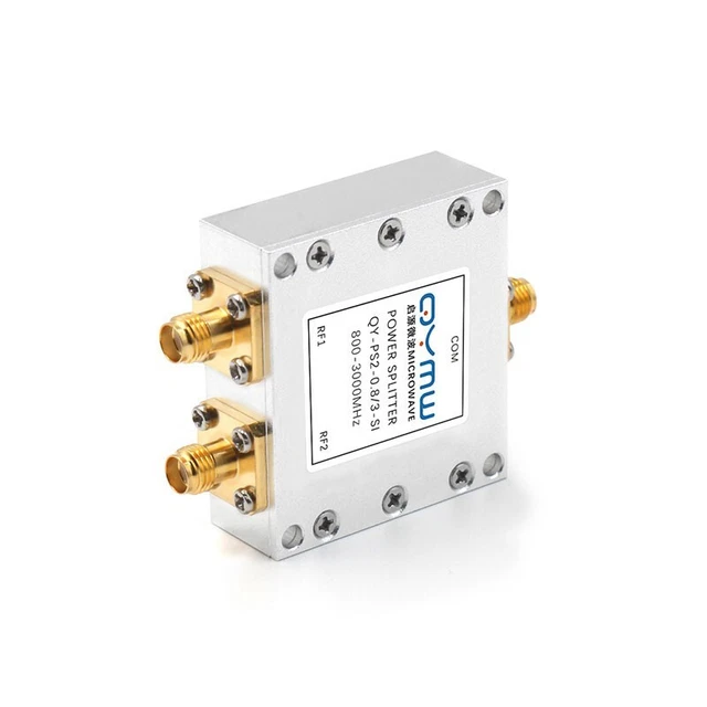 QY-PS2-0.8/3-SI 800-3000MHz 2-Way RF Power Splitter 0.8-3GHz RF Power Combiner