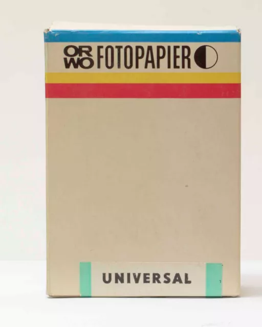 DDR Fotopapier ORWO in OVP BS 111 UNIVERSAL 100 Blatt 7,4 x 10,5 cm 100st.Nr.52