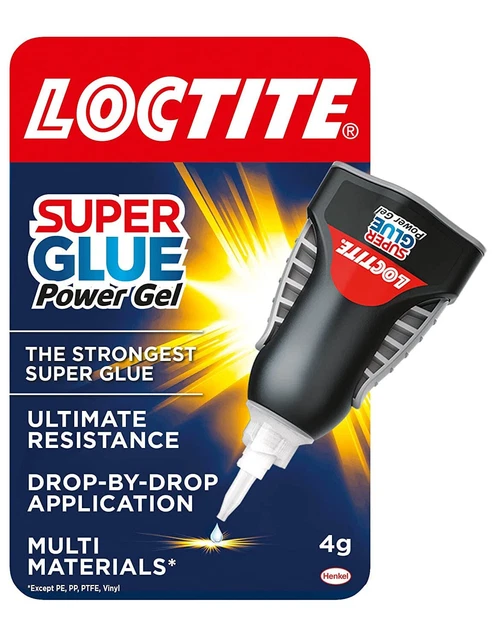 LOCTITE SUPER GLUE Power Gel Clear Superglue For Plastic & wood 4g 11.