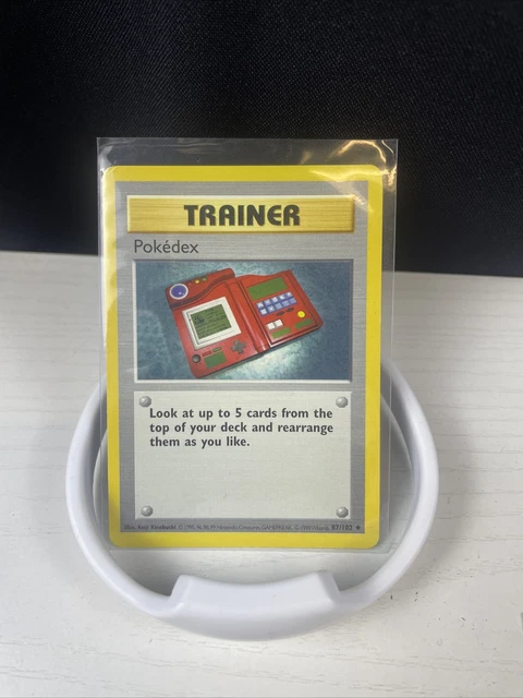 SHADOWLESS POKEMON POKEDEX 87/102 Base Set Rare Trainer Pokemon Card ...