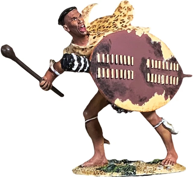 BRITAINS ANGLO ZULU War 20207 Zulu Warrior Swinging Knobkerrie 1879 £37 ...