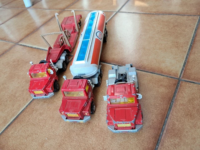 Lot De 3 Camions Poubelles Majorette - Échelle 1/37 - Occasion