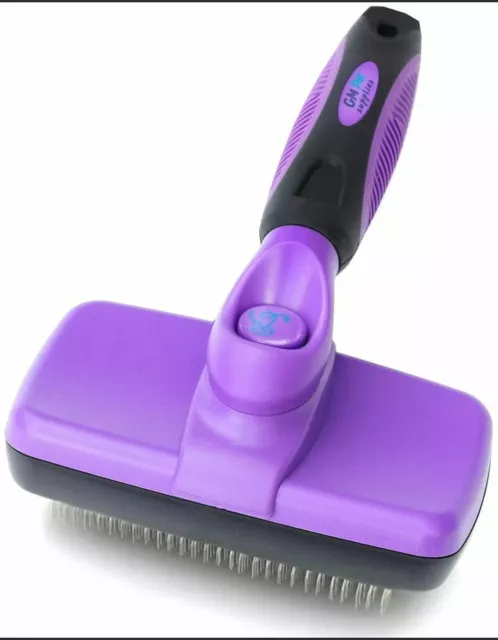GM Pet Supplies Self Cleaning Slicker Brush | The Best Dog and Cat Brush NEW