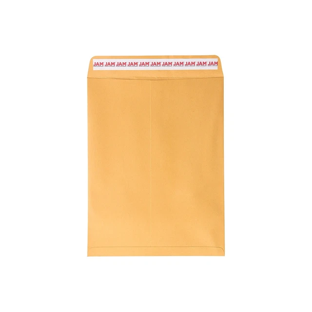 JAM Paper Peel and Seal Open End Self Seal #13 Catalog Envelope 10" x 13" BN