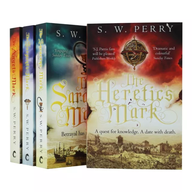 The Jackdaw Mysteries Series 4 Books Collection by S. W. Perry - Fiction - PB