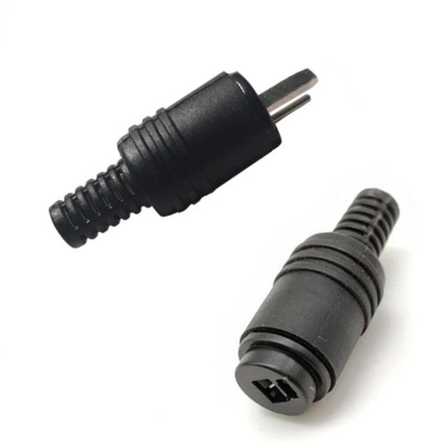 Fil Câblé Prise 2 Broches Douille 220V Outil Adaptateur Universel Soudure Noir