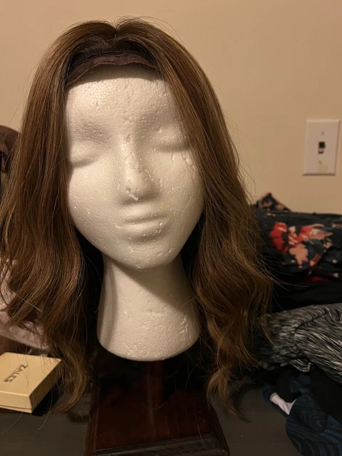 Irene Wig kosher Sheitel human hair, brown with blond highlights