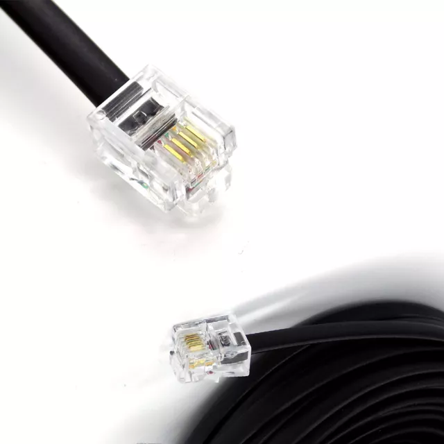 Lotto piombo cavo da RJ11 a RJ11 ADSL BT SKY modem a banda larga Internet DSL linea terrestre 5