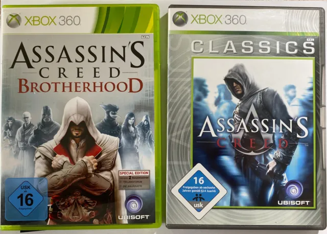 Xbox 360 Spielebundle: Assassins Creed 1+ Brotherhood Microsoft