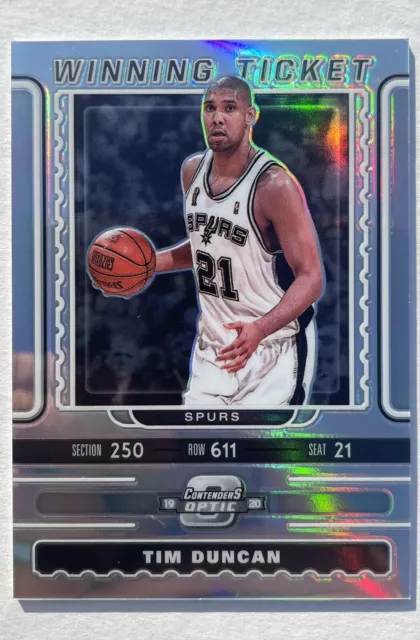 Tim Duncan 2019 Panini Contenders Optic Winning Tickets #19