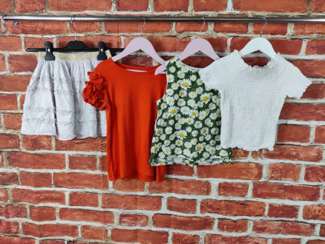 Girls Bundle Age 5-6 Years Next White Stuff M&S Skirt Summer Tops T-Shirt 116Cm
