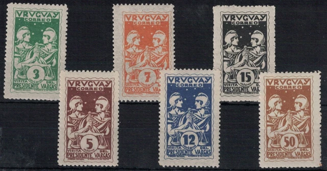 Uruguay, 1935, Visit Of President Varga Of Brazil, Unmounted Mint.