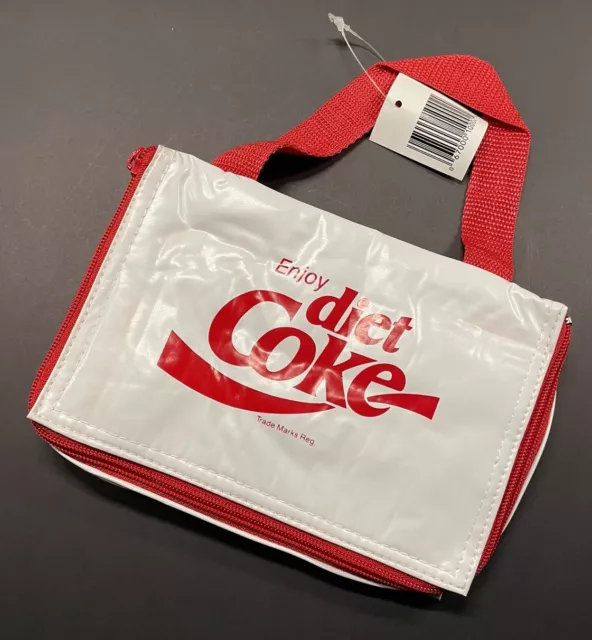 Diet Coke Six Pack Cooler Bag, Vintage 90s, Holds 6 Coca-Cola Cans, Brand New