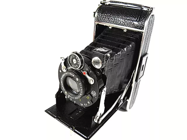 Old German Camera 6X9 Rare Near New "Hertie" Meyer Görlitz Trioplan F:10,5 1:4,5