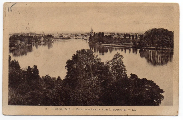 CPA 33 LIBOURNE vue generale