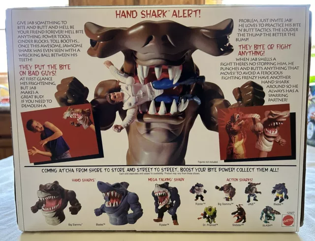 Sealed Vintage Street Sharks Jab Hand Shark Puppet & Street Squirter 1994 Mattel