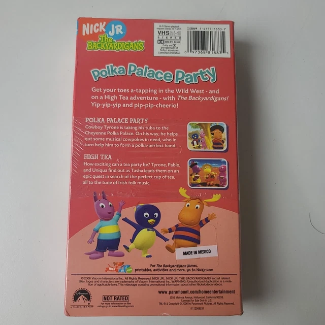 THE BACKYARDIGANS VHS Nick Jr Rare Polka Palace Party VHS Nickelodeon