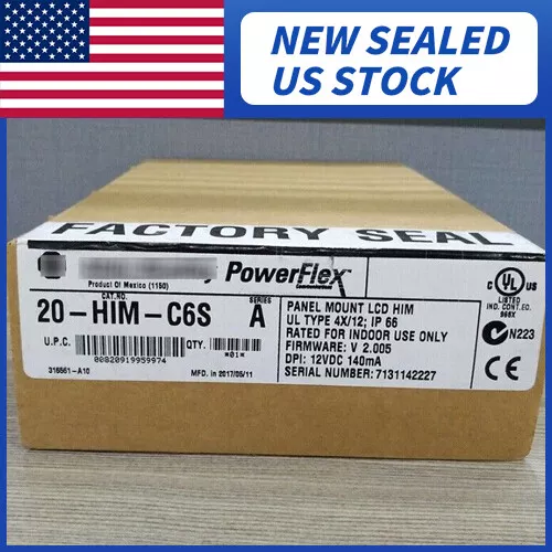 New Allen Bradley 20-HIM-C6S SER. A Powerflex Panel Mount LCD HIM 20HIMC6S