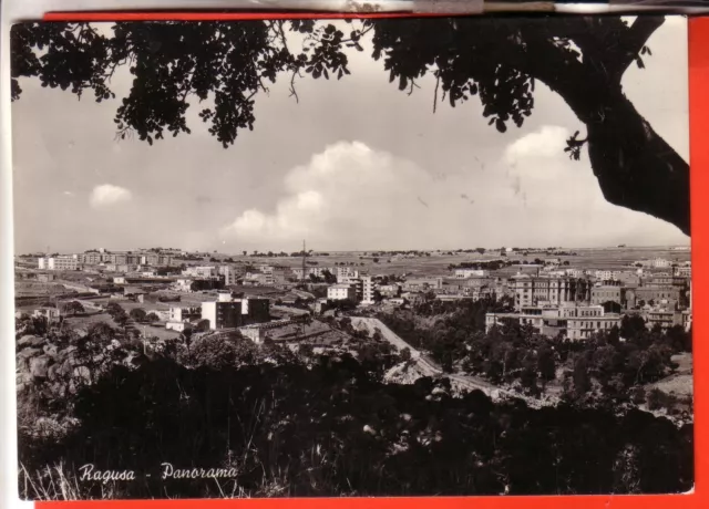 Cartolina  Ragusa  B/N  Viaggiata  1959  Panorama