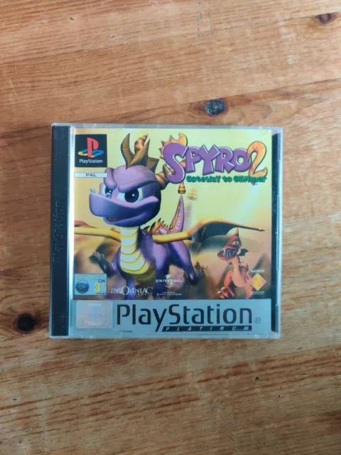 Spyro 2 Gateway To Glimmer Platinum (Sony PlayStation 1, 1999)