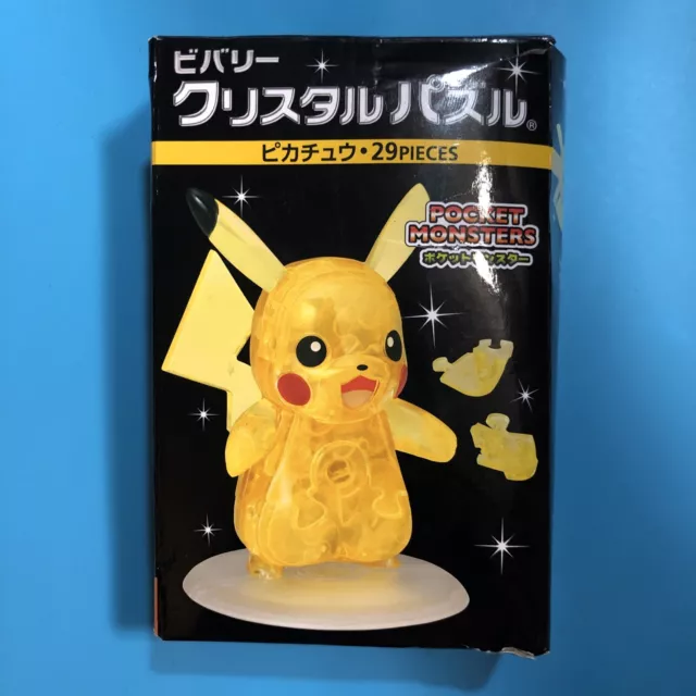 Pikachu & Eevee Crystal 3D Puzzle Pokemon 48 Pieces Beverly 50247 Japan  Impor