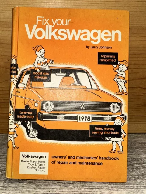 Fix Your Volkswagen Beetle Service Manual Vw Shop Book 1978