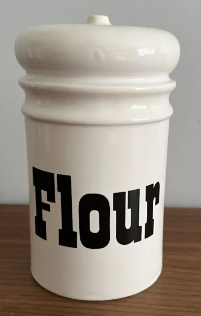 Vintage Arthur Wood Flour Shaker Ceramic Retro 1970's