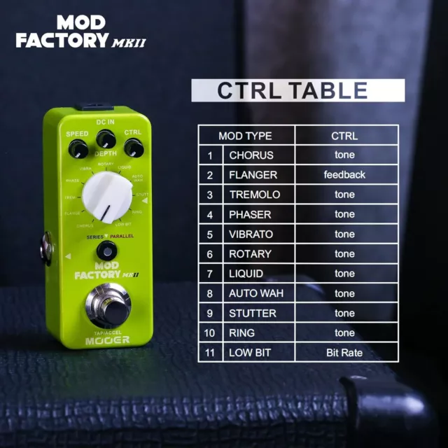 Mooer MkII Mod Factory Gitarrenpedal MME2, grün 3