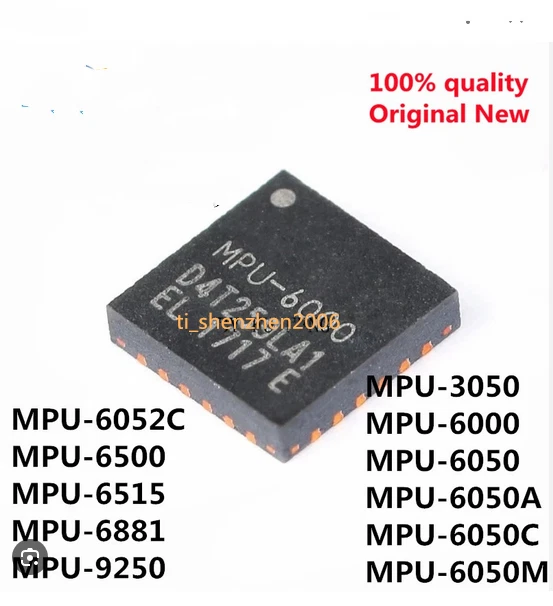 5Pc MPU-6000 MPU-6050 MPU-6050A MPU-6050C MPU-6052C MPU-6515 MPU-6881 MPU-9250