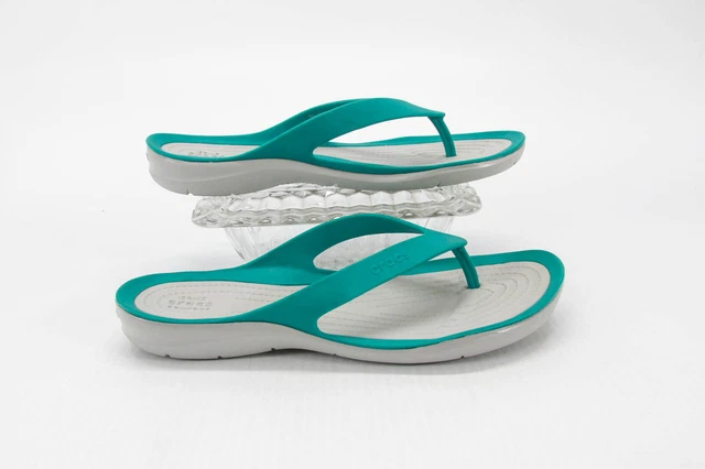 Crocs Women Sandal Swiftwater Flip Size 9M Thong Slip On Slide Shoe Pre Owned vq