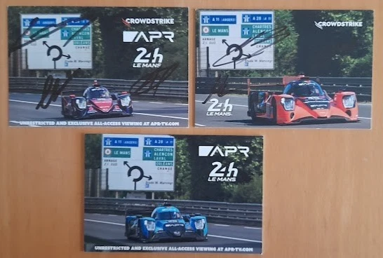 Carte Dédicacée 24 Heures Du Mans 2025, Alpine Endurance Team #35, 21x10cm
