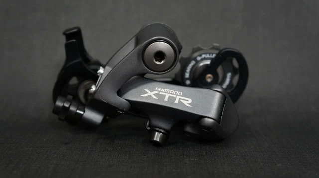 Dérailleur Arrière Shimano XTR RD-M950 (M952) - 9 Vitesses - Cage Longue - Gris - Occasion Pour VTT Rétro