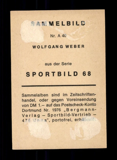 Wolfgang Overath Autogrammkarte 1 FC Köln Original Signiert + A 223220