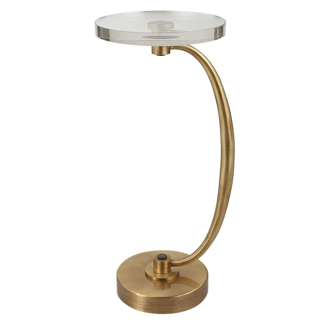Uttermost 25227 Waveney 12" Diameter Crystal Top - Brass