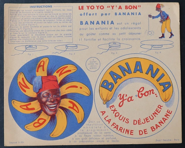 Publicités - BANANIA Carton a decouper LES POUPEES DE FRANCE